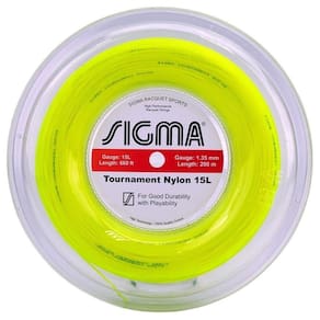 Corda Sigma Tournament Nylon 15l 1,35 Mm Amarela - Set Individual