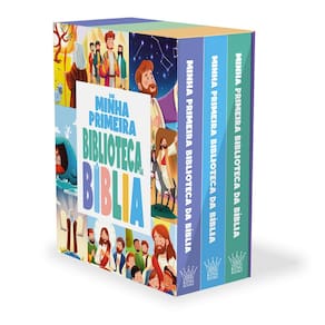 Box Minha Primeira Biblioteca da Bíblia - King Books -  Coleção com 3 Livrinhos