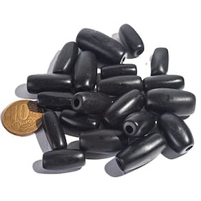 10 Barril Furado Longitudinal Pedra Basalto 20mm Tipo B