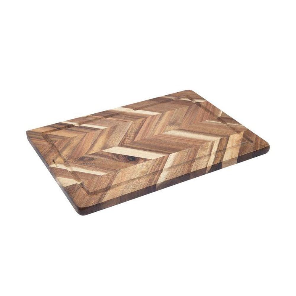 Tabua Acacia Chevron 35X25x1,5 Cm Mde Home Style