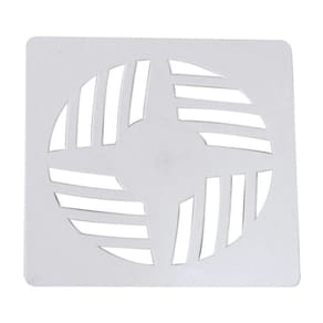 Kit com 7 Grelha Quadrada 9,4 x 9,4cm em PVC Branco