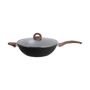 Frigideira Wok Jungle Black 32 Cm 5,2 L Mde Home Style By Tognana:Preto