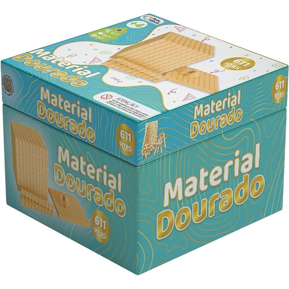 Material Dourado 611 peças Pais e Filhos