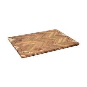 Tabua Acacia Chevron 40X30x1,5 Cm Mde Home Style