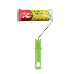 Rolo Espuma Condor 8094A 9cm Amarela com Suporte - Embalagem com 12 Unidades