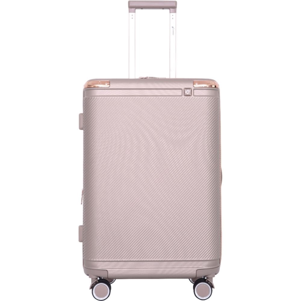 Mala de Viagem Médio Porte Rodas 360º ABS Cadeado TSA Zíper Expansivo Texturizada Cruzeiro 8001-M24