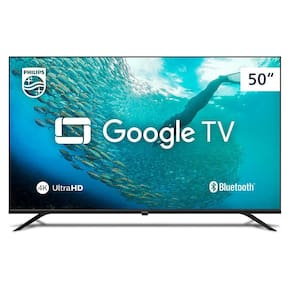 Smart TV Philips 50 4K UHD, Google TV, Dolby Audio - 50PUG7019/78