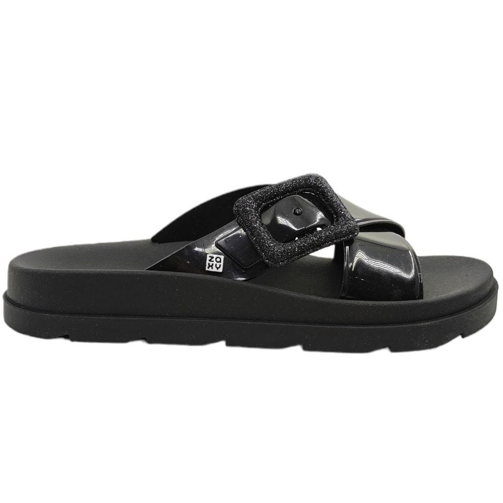 Tamanco Feminino Casual Dia a Dia Flatform Passeio com Glitter Zaxy 19053