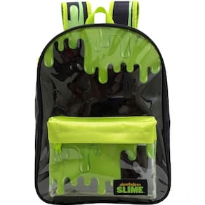 Kit Mochila de Costas + Estojo Slime Transparente e Preta Ref: 9237 e 9232 Xeryus