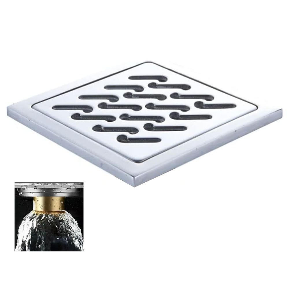 Ralo Inox 10x10 Banheiro Lavabo Anti Odor Anti Inseto Cozinha Lavanderia Quintal Seguro Higienico Resistente