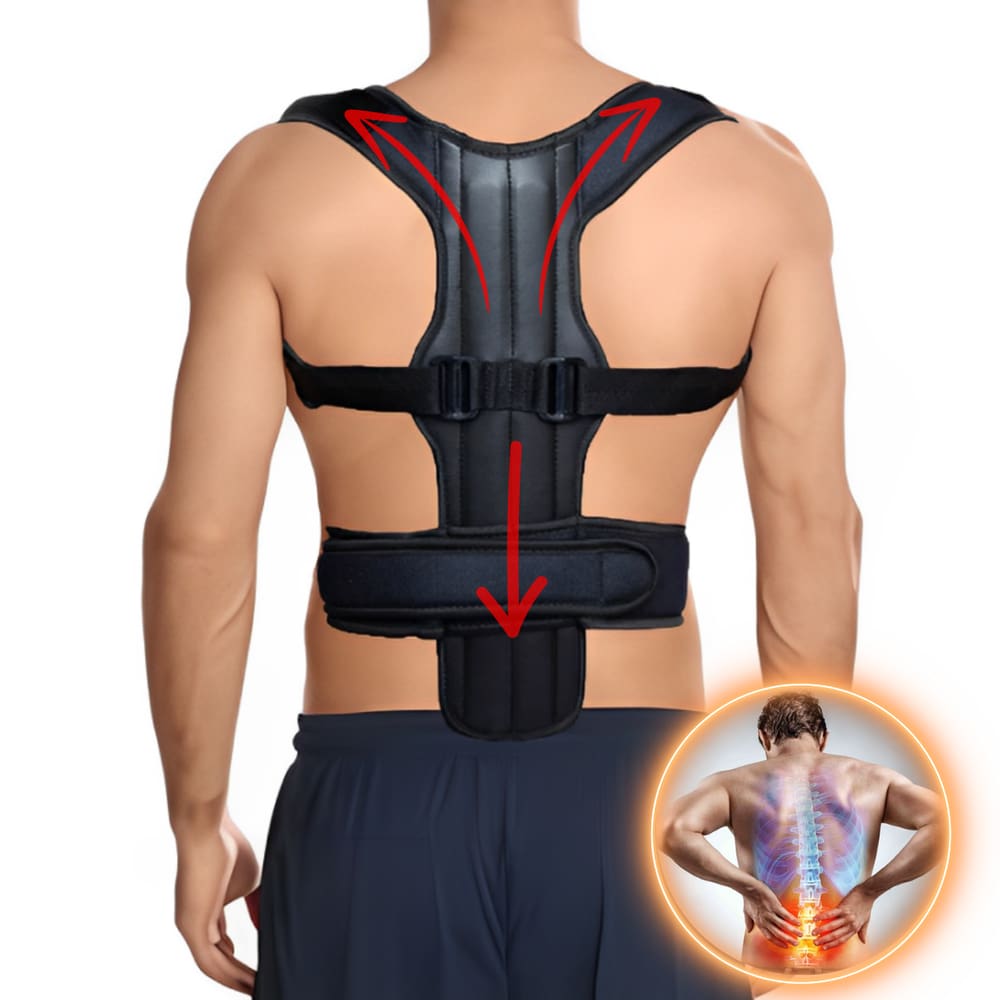 Colete Corretor Postural Completo Grande Unissex Masculino Feminino