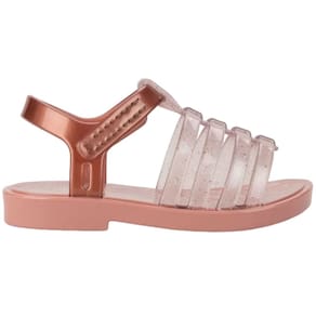 Sandália Infantil Menina Casual Dia a Dia Tiras Transparentes com Brilhos Jolie Lux Grendene Kids 23212
