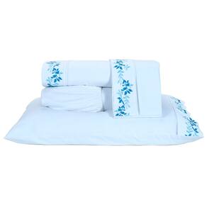 Jogo de Lençol Cama Queen 04 peças 100% Algodão Percal 200 Fios Londres