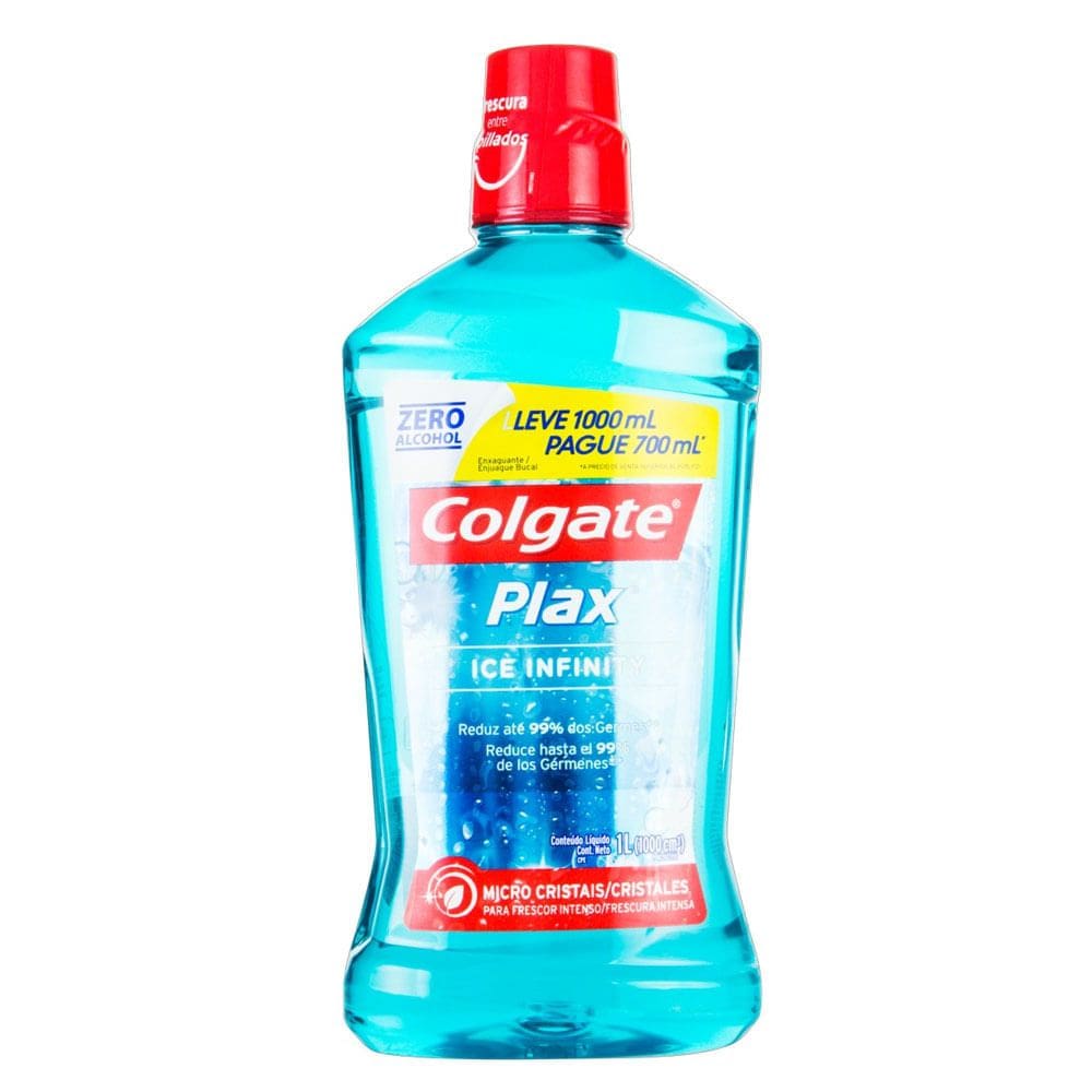 Solução Bucal Colgate Plax Ice Infinity 1 Litro