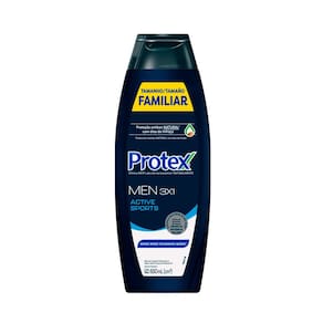 Sabonete Líquido Protex Men 3 em 1 Active Sports Tamanho Família 650ml