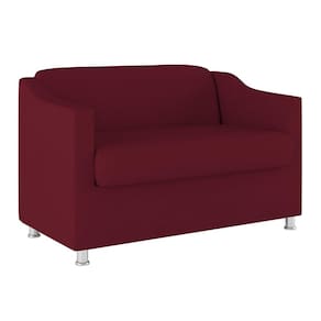 Sofá Namoradeira 2 Lugares Tilla Sala De Estar Balaqui Decor marsala