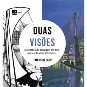 Duas visões: ilustrações de paisagens em dois pontos de vista diferentes