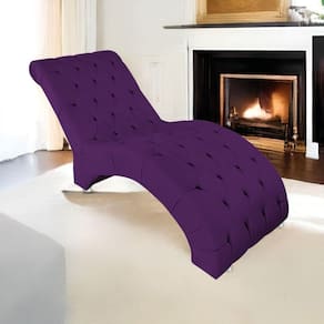 Espreguiçadeira Relaxante Para Descanso P02 Suede Roxo