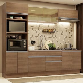Cozinha Completa 270010 Com Armário E Balcão RusticRustic