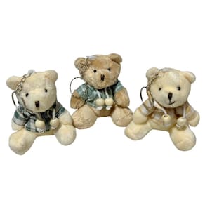 Kit 6 Mini Chaveiros Lembrancinha Ursinho De 9cm - Maternidade