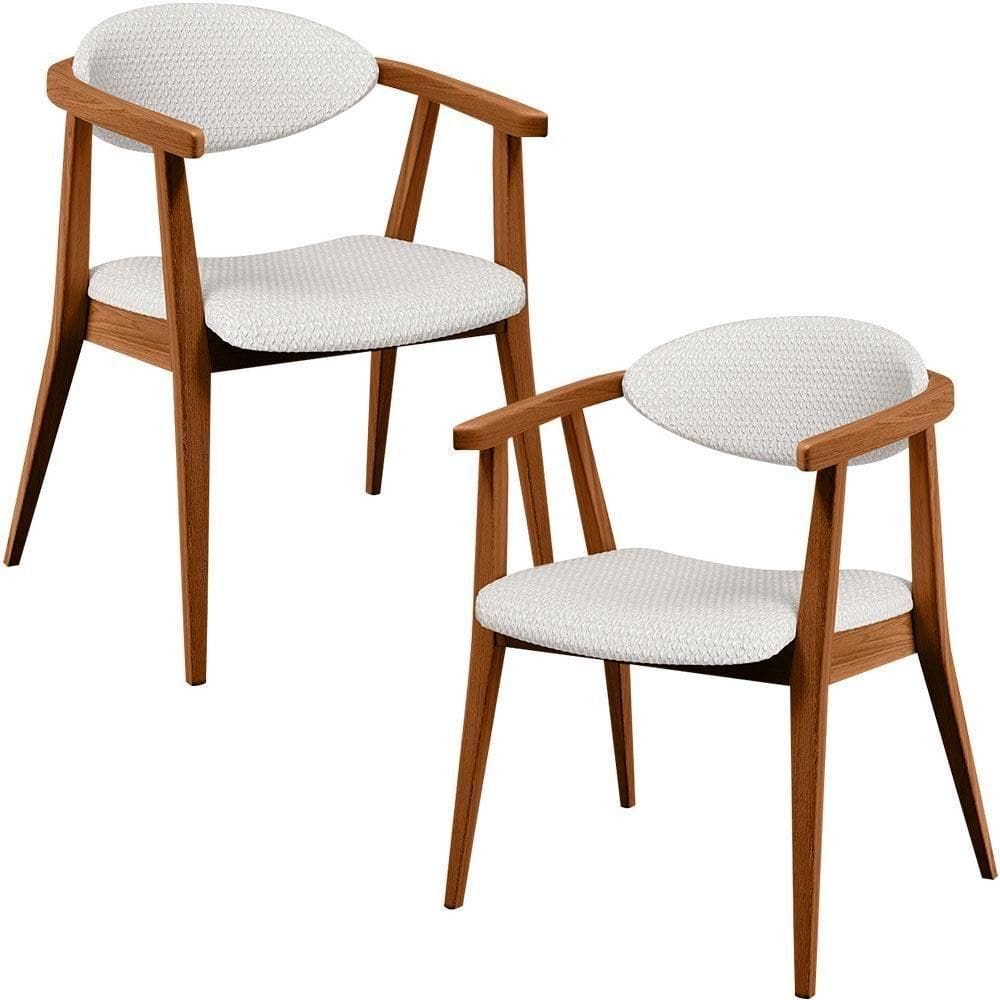 Kit 02 Poltronas Cecília B04 Bouclê Cru