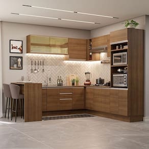 Cozinha Completa 504001 Com Armário E Bancada RusticRustic