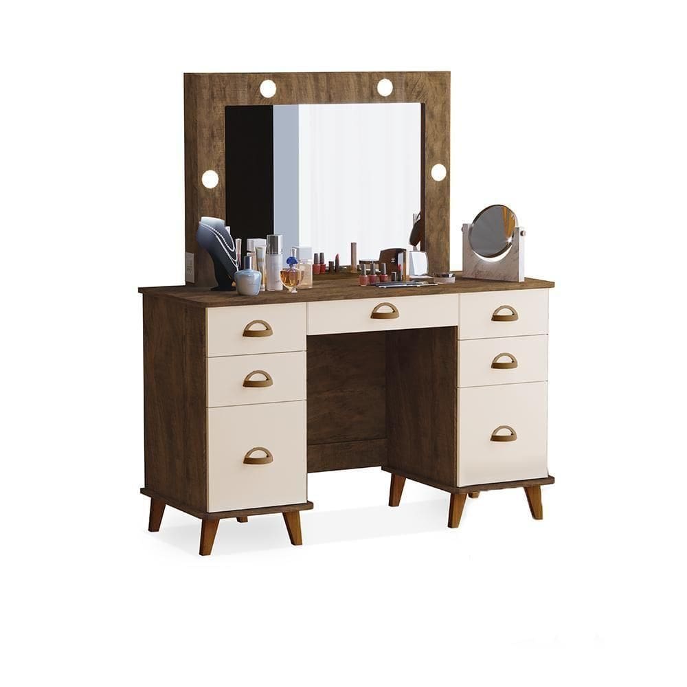 Penteadeira Com Led Paris Malbec Off White