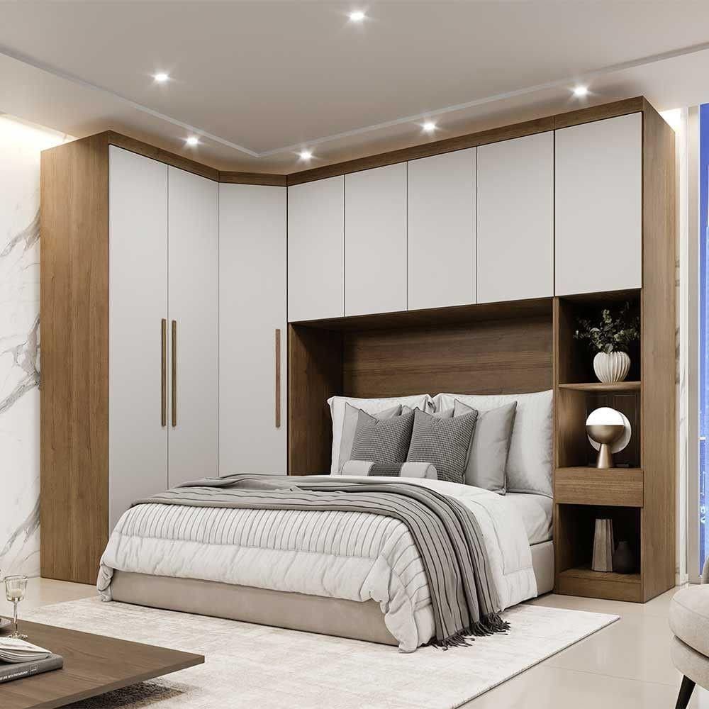 Guarda Roupa 8 Portas Em Mdf Clic Móveis Cacau/fendi