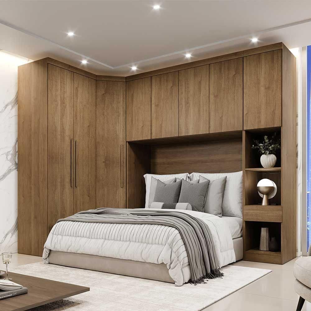Guarda Roupa Modulado 8 Portas Em Mdf Clic Móveis Cumaru
