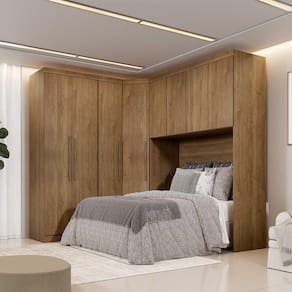 Guarda Roupa Modulado  Safira 8 Portas Clic Móveis Cumaru