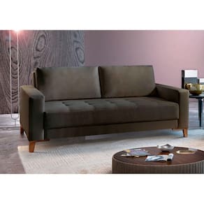 Sofá Fixo Orion 3 Lugares Luxo 200cm Castellar Móbile Chumbo