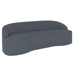 Sofá 2 Lugares Para Sala De Estar Living 150cm Theo D06 Linho Mescla Chumbo - Mpozenato