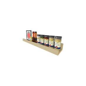 Prateleira Tempero Simples 25 Cm Natural Em Mdf