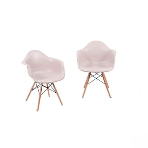 Conjunto 2 Cadeiras com Braço Eames Or Design Cinza
