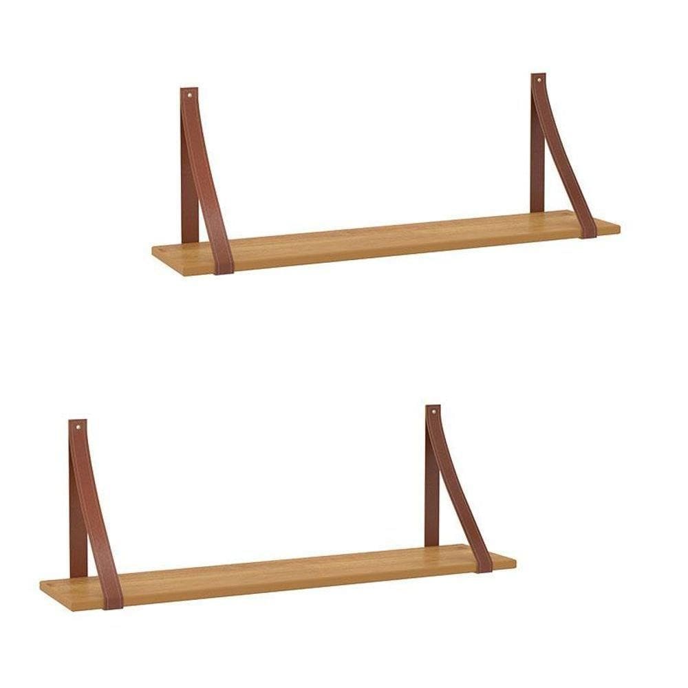 Kit 2 Prateleiras Gold Freijó- Matic