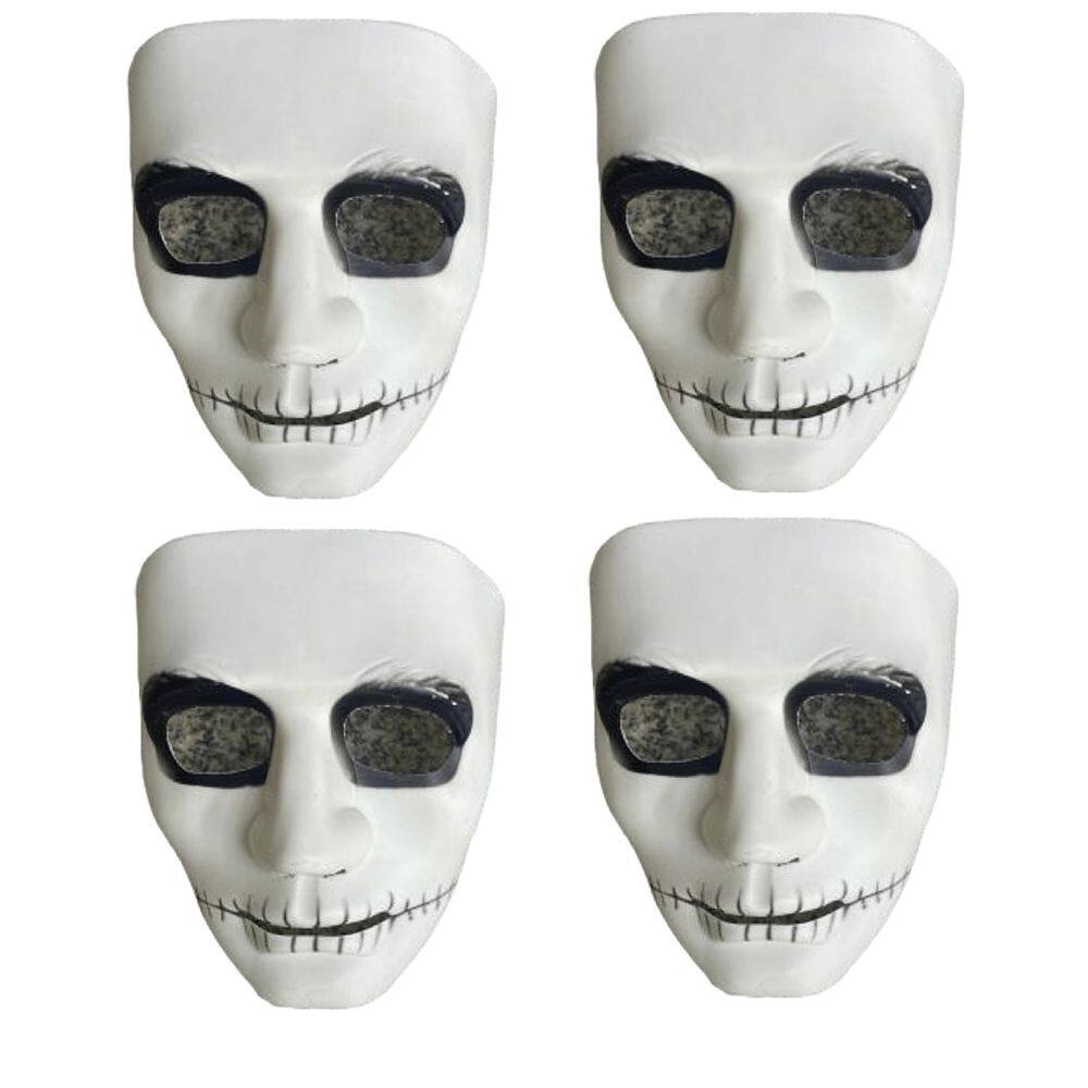 Kit 4 Mascara de Carnaval Dia Dos Mortos Haloween Festa Fantasia
