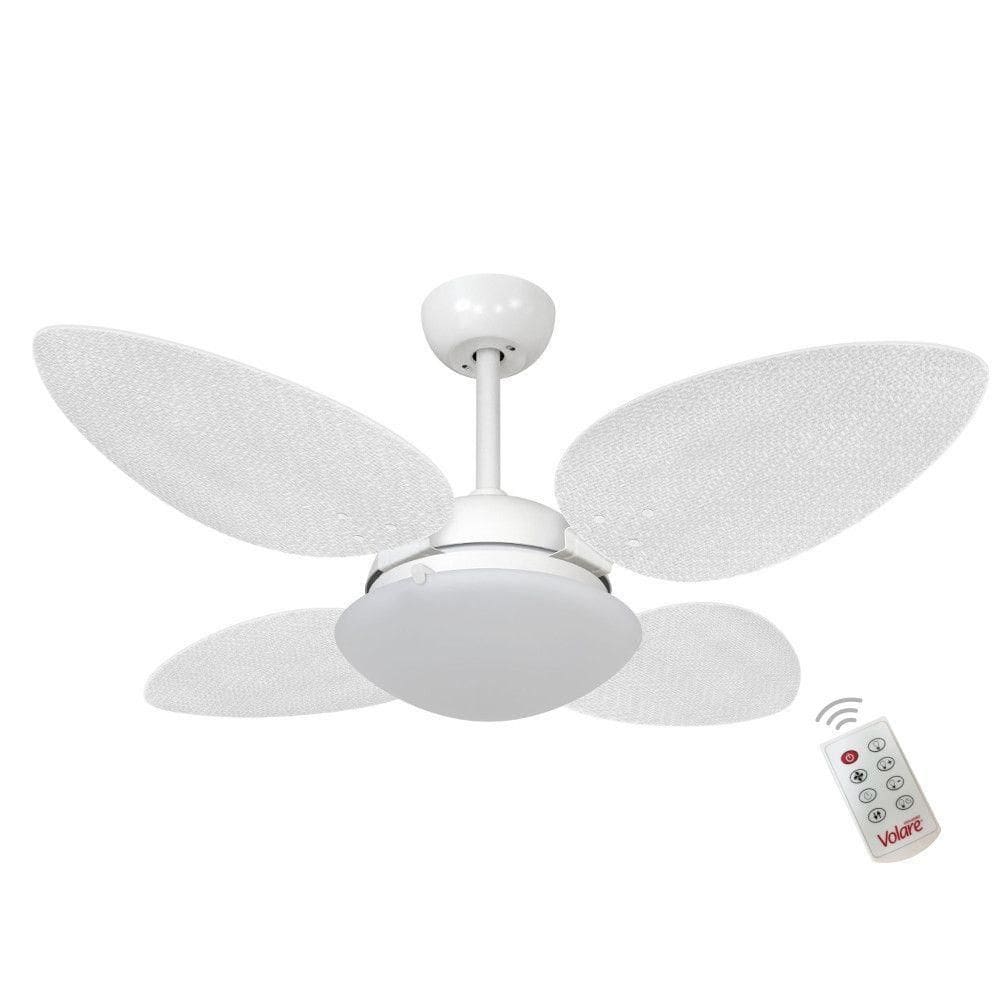 Ventilador Volare P Palmae Branco 220v E Controle Remoto