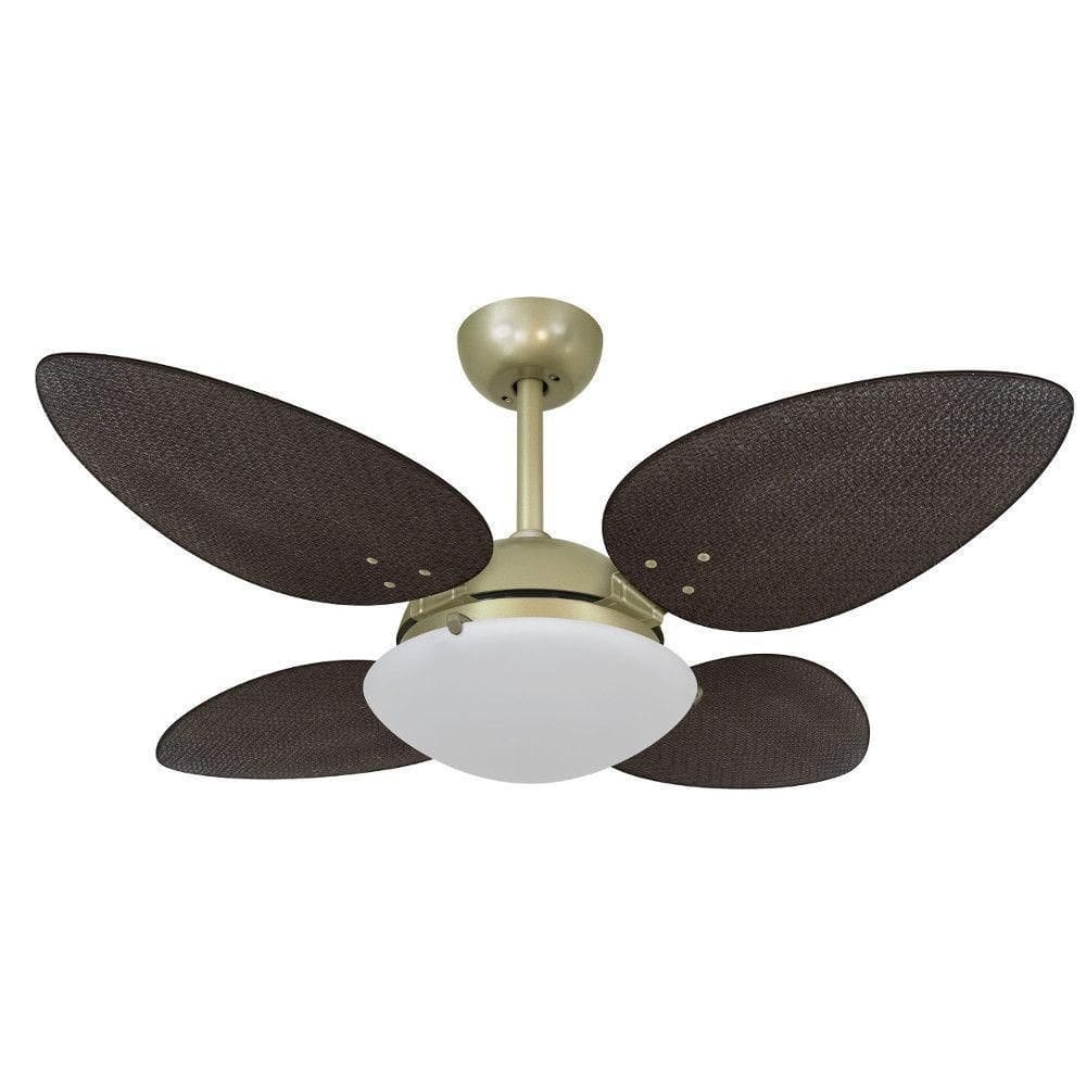 Ventilador De Teto Volare Petalo Palmae Tabaco 220V
