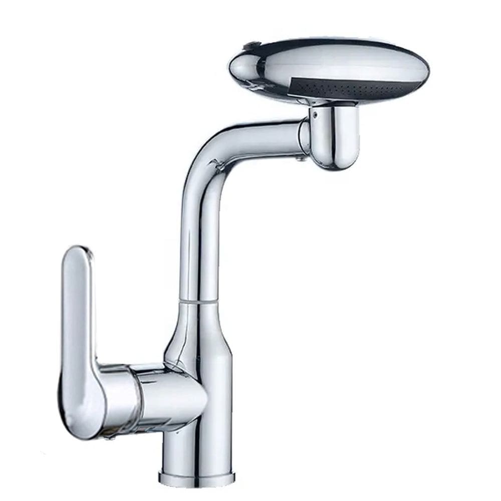 Torneira Monocomando Cozinha Rotaçao 360 Graus Quatro Jatos Agua Quente Fria Misturados Mesa Bancada Banheiro Area Externa Luxo Moderno Multiuso
