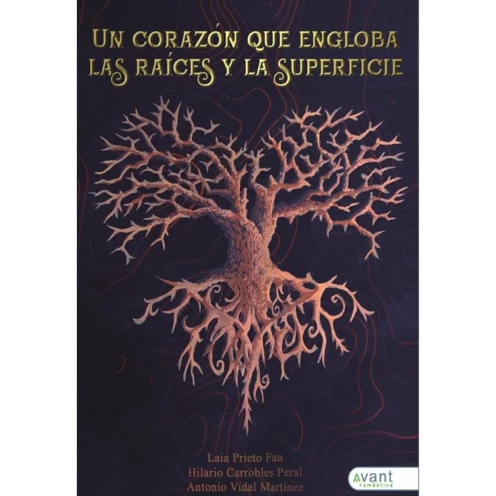Un corazón que engloba las raíces y la superficie - Espanhol