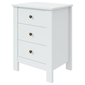 Mesa De Cabeceira Maggiore C/03 Gav New  Branco