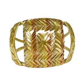 Anel Em Ouro 10k 416 9 Cores Com Laterais