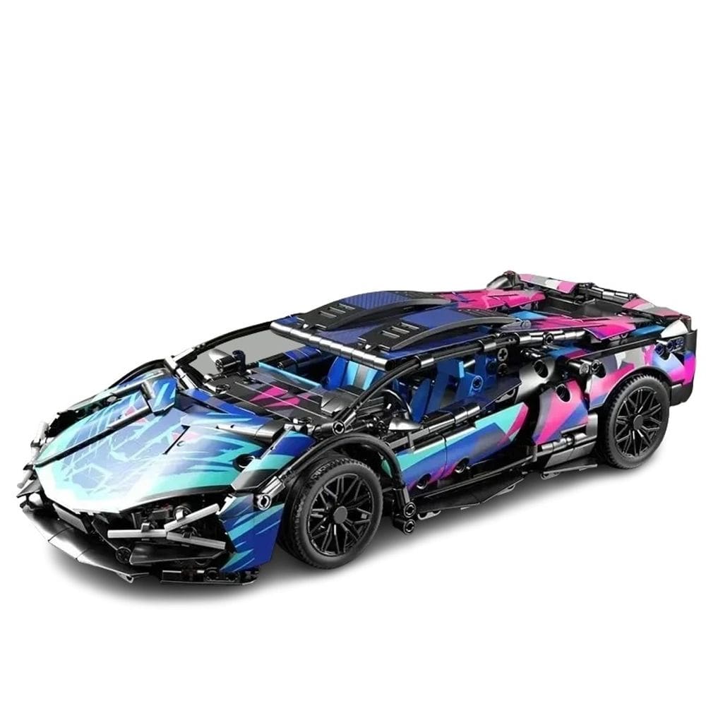 Carro 1280 pçs Cyberpunk Car Bloco de Montar