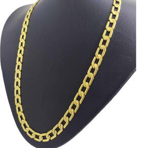 Corrente Cordão Banhado Ouro 18k Grumet Curta 8MM - 60CM