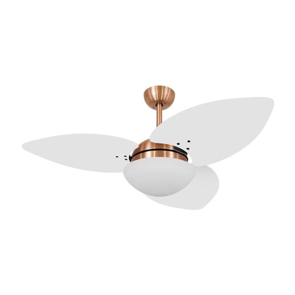 Ventilador De Teto Dormamu Cobre 3 Pás Branco 127v