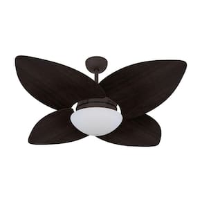 Ventilador De Teto Marrom Texturizado 4 Pás Tabaco 127v