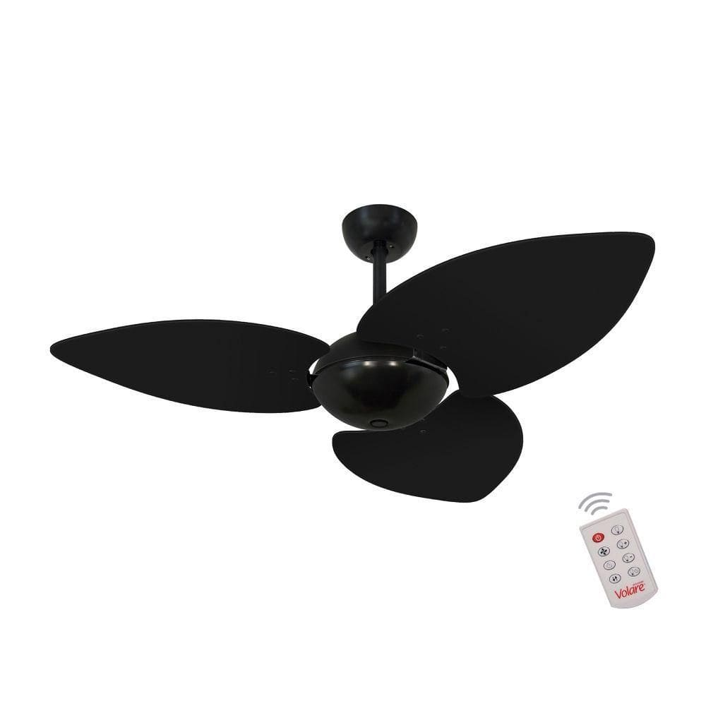 Ventilador De Teto Nero Office 3 Pás Preto 127v C/ Controle