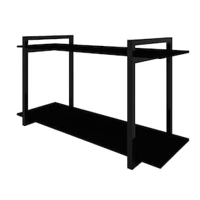 Nicho Industrial Paris Preto E Tampo Preto 80 Cm - Preto