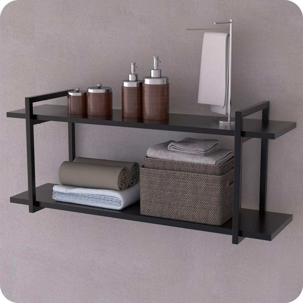 Prateleira Estilo Industrial Para Sala Parede Gnd Pp 100Cm