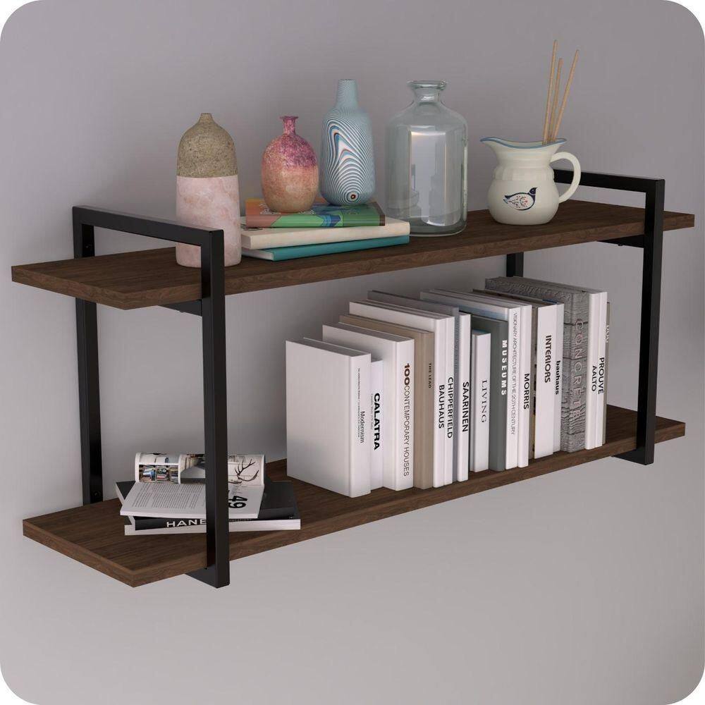 Prateleira Estilo Industrial P/ Quarto Parede Gnd Pm 120Cm